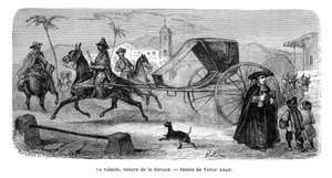Koets, Havana, Cuba, 1859