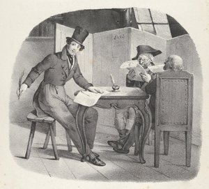 Hoofdstuk XV: Ecrivons à la Vielle Schrijfsels voor de ouderen, 1824 door Victor Adam