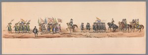Historische optocht bij het tweede eeuwfeest van de Utrechtse Hogeschool, 1836 (plaat 9)