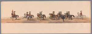 Historische optocht bij het tweede eeuwfeest van de Utrechtse Hogeschool, 1836 (plaat 2) door Victor Adam