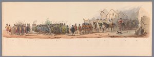 Historische optocht bij het tweede eeuwfeest van de Utrechtse Hogeschool, 1836 (plaat 10) door Victor Adam