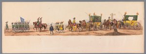 Historische optocht bij het tweede eeuwfeest van de Utrechtse Hogeschool, 1836 (plaat 6)