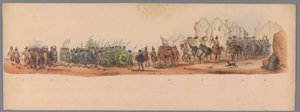 Historische optocht bij het tweede eeuwfeest van de Utrechtse Hogeschool, 1836 (plaat 10) door Victor Adam