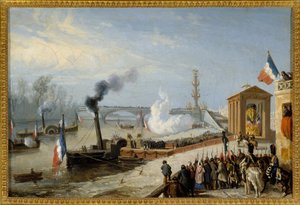 Overbrenging van de as van Napoleon I naar Courbevoie, 15 december door Victor Adam