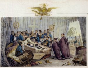 Het openen van de kist van Napoleon Bonaparte op Sint-Helena op 16 oktober 1840
