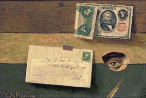 Het oog van de kunstenaar, ca. 1898 (olieverf op doek) door Victor Dubreuil