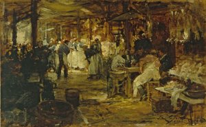 De markt van de Madeleine, ca. 1890 door Victor Gabriel Gilbert
