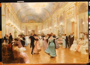 Het bal door Victor Gabriel Gilbert