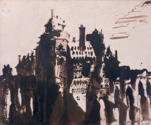 Kasteel versterkt door twee bruggen