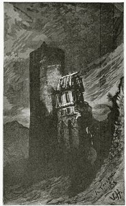 La Tourgue - illustratie uit Quatre Vingt Treize, 19e eeuw door Victor Hugo