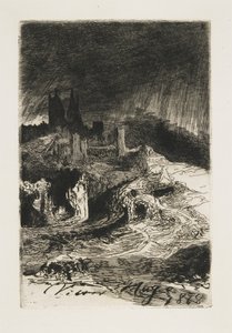 Landschap, 1868 door Victor Hugo
