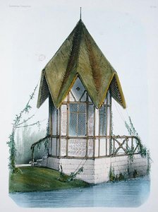 Een plattelands paviljoen, uit 