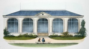 De Orangerie in Bellombre (Bourgogne) illustratie uit 
