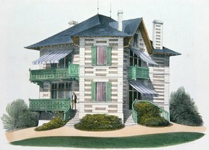Een Huis in Etretat, illustratie uit 