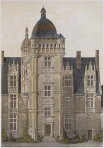 Kasteel van Saint-Ouen, Mayenne, illustratie uit 