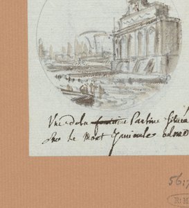 De Aqua Paolo, der Brunnen auf dem Janiculus door Victor Jean Nicolle