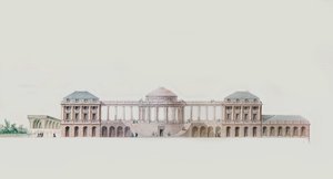 Eerste ontwerp voor het Chateau du Bouilh, Saint Andre de Cubzac, Aquitaine, c.1787 door Victor Louis