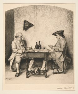 Een kaartspel door Victor Louis Focillon