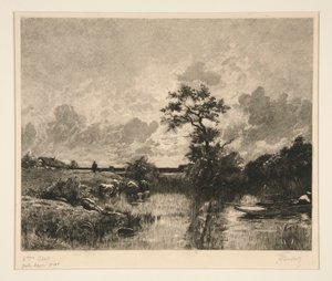 Zonsondergang door Victor Louis Focillon