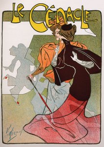 Het Cenakel, België, eind 19e eeuw (poster) door Victor Mignot