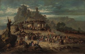 Het vertrek van de kruisvaarders, 1863