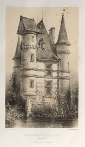 Oud landhuis van La Fosse (Saône et Loire) door Victor Petit