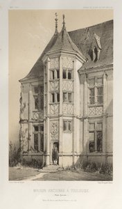 Oud huis in Toulouse (Haute-Garonne) door Victor Petit