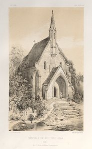 ...Pl.22, Kapel van Fontaine-Jean Loiret, gepubliceerd 1860 door Victor Petit