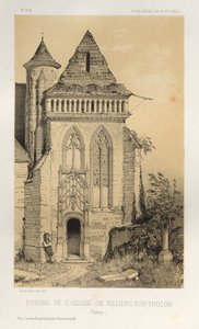 Portaal van de Kerk van Villiers Sur-Tholon Yonne
