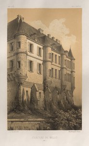 Pl. 35, Château De Mello Oise, 1860 door Victor Petit