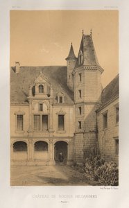 Pl. 36, Château De Rocher Mezangers Mayenne, 1860 door Victor Petit