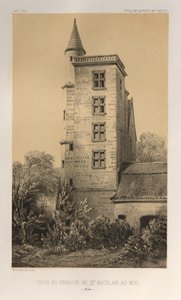 ...Pl. 44, Toren van de Priorij van St. Nicolas-Au-Bois Aisne, 1860