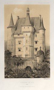 Pl. 52, Château De Fay Maine door Victor Petit