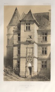 Château De Folin Yonne, 1860 door Victor Petit