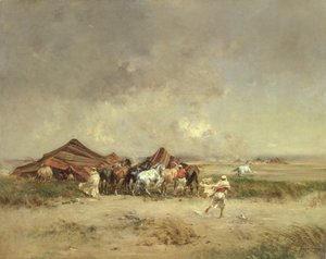 Arabisch kampement, 1872