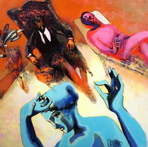 Surrealistische therapiesessie door Victor Tkachenko