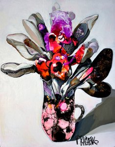 Levendige abstracte bloemen