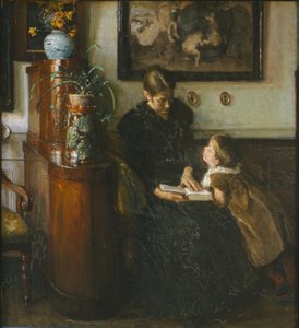 Moeder moet lezen. Vrouw en kind van de kunstenaar door Viggo Johansen