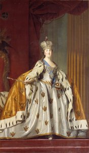 Catharina II van Rusland in kroningsgewaad door Vigilius Eriksen