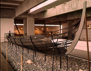 Vikingschip gevonden in de Roskilde fjord, Denemarken, ca. 1030