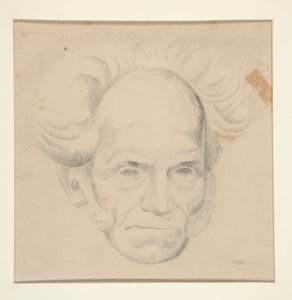 Portret van Schopenhauer door Viking Eggeling