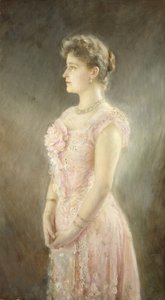 Portret van Keizerin Alexandra Fjodorovna van Rusland 1872-1918, de vrouw van Tsaar Nicolaas II, 1901 door Viktor Karlovich Stemberg