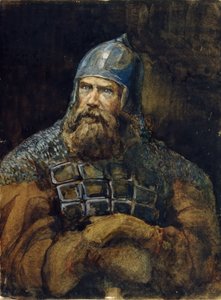 Een ridder door Viktor Mikhaylovich Vasnetsov