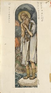 Sint Prokopius van Ustyug Studie voor fresco