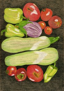 Verse oogst uit de tuin door Viktoriia Saunina