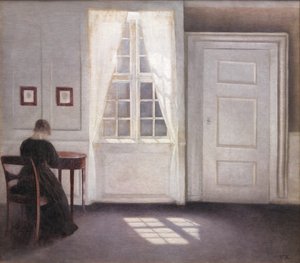 Interieur in Strandgade, zonlicht op de vloer