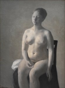 Zittende vrouwelijke naakt, 1889
