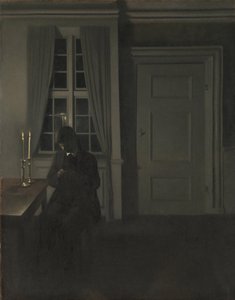 De muntenverzamelaar door Vilhelm Hammershøi