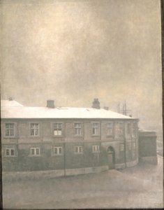 Een vleugel van het Christiansborg-paleis door Vilhelm Hammershøi