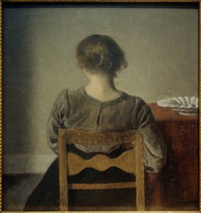 Jonge vrouw. Rustpauze